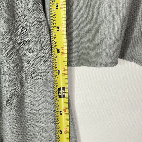 Stella Carakasi Open Front Cardigan S/M Lyocell Cotton Olive Textured Knit - Picture 6 of 11